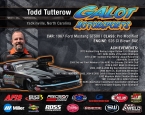 GALOT Motorsports: Hero Card - Todd Tutterow (back)