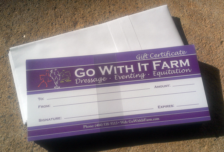 Go With It Farm: Gift Certificates